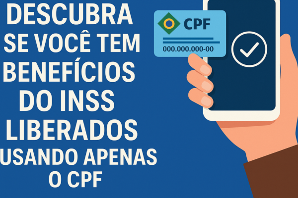 Descubra se Você Tem Benefícios do INSS Liberados Usando Apenas o CPF
