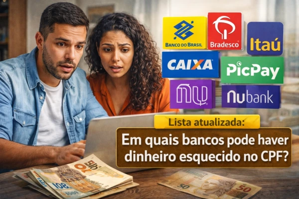 Lista atualizada: veja em quais bancos pode haver dinheiro esquecido no seu CPF